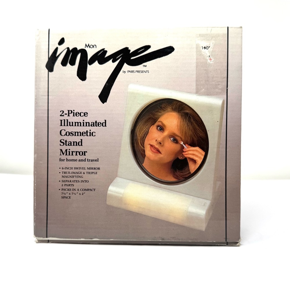 Vintage portable cosmetic mirror